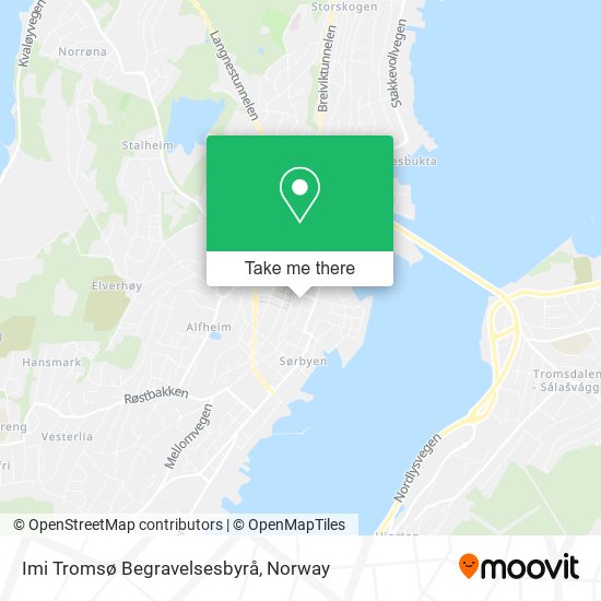 Imi Tromsø Begravelsesbyrå map