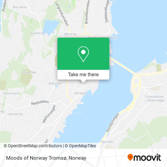 Moods of Norway Tromsø map