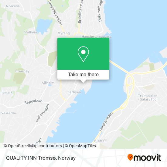 QUALITY INN Tromsø map