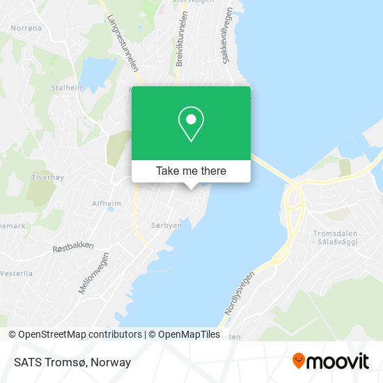 SATS Tromsø map