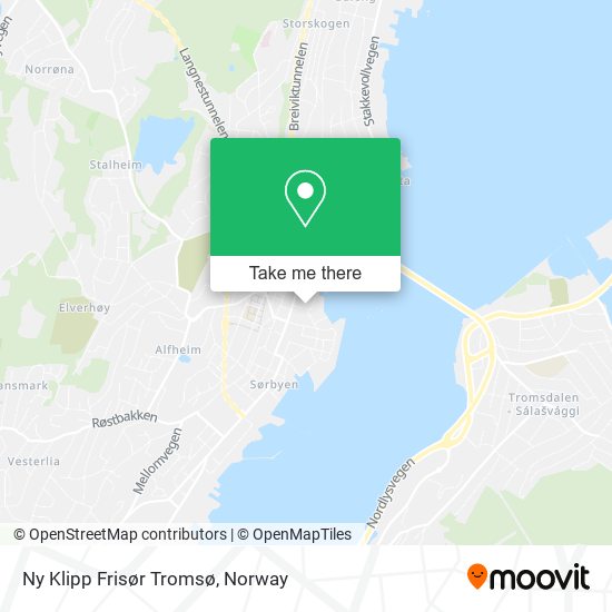 Ny Klipp Frisør Tromsø map