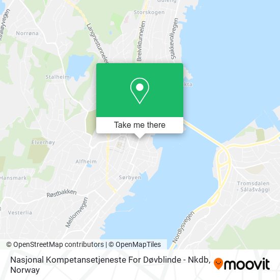 Nasjonal Kompetansetjeneste For Døvblinde - Nkdb map
