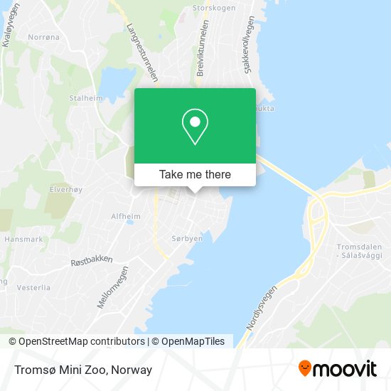 Tromsø Mini Zoo map