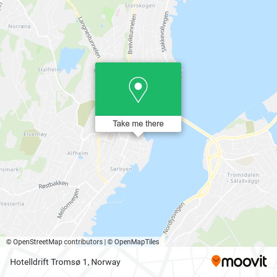 Hotelldrift Tromsø 1 map