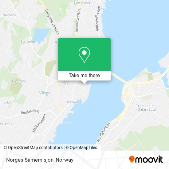 Norges Samemisjon map