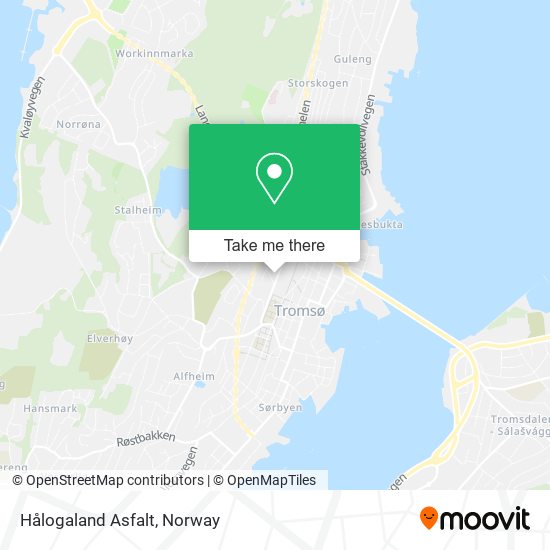 Hålogaland Asfalt map