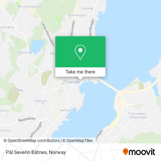 Pål Severin Båtnes map