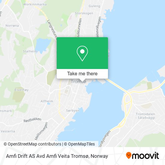 Amfi Drift AS Avd Amfi Veita Tromsø map