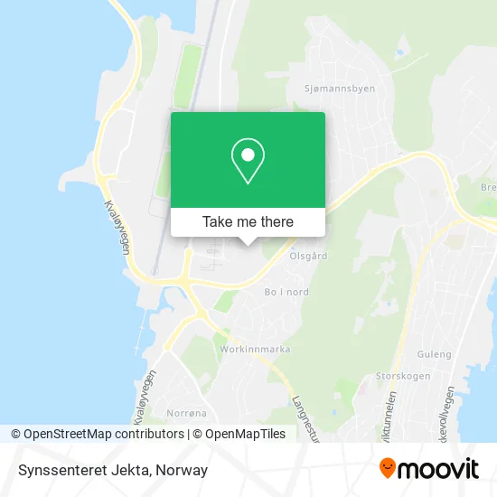 Synssenteret Jekta map
