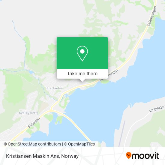 Kristiansen Maskin Ans map