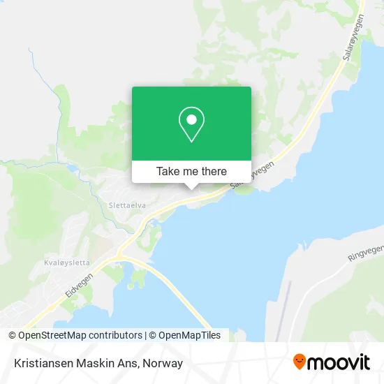 Kristiansen Maskin Ans map