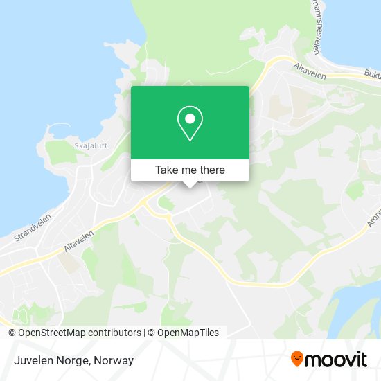 Juvelen Norge map