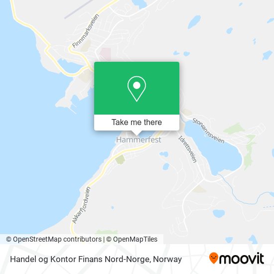 Handel og Kontor Finans Nord-Norge map