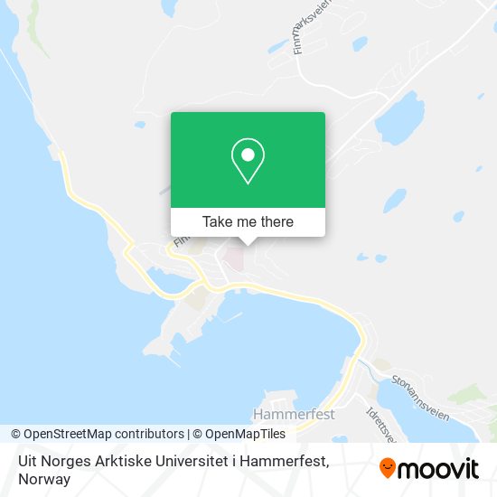 Uit Norges Arktiske Universitet i Hammerfest map