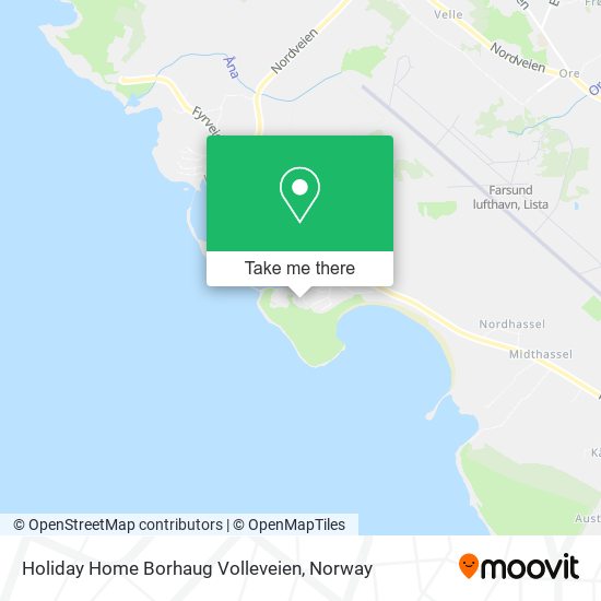 Holiday Home Borhaug Volleveien map