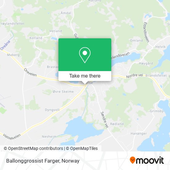 Ballonggrossist Farger map