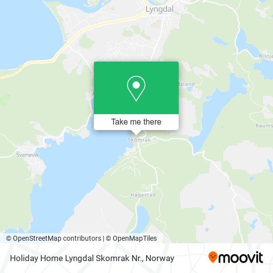 Holiday Home Lyngdal Skomrak Nr. map