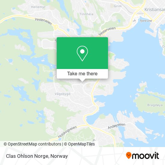 Clas Ohlson Norge map