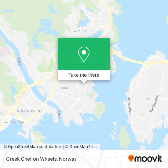 Greek Chef on Wheels map