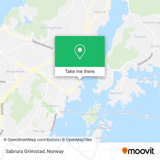 Sabrura Grimstad map