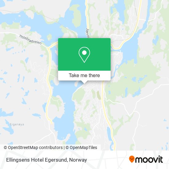 Ellingsens Hotel Egersund map