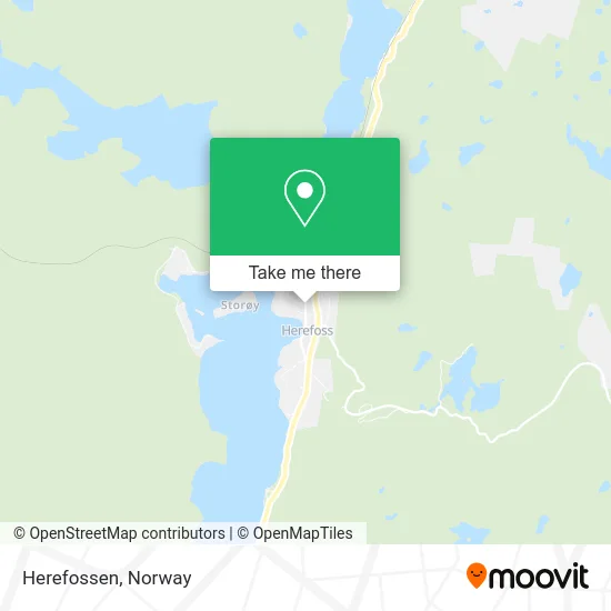 Herefossen map