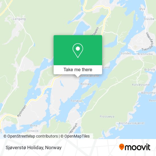 Sjøverstø Holiday map
