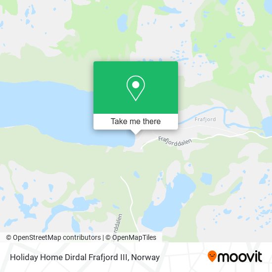Holiday Home Dirdal Frafjord III map