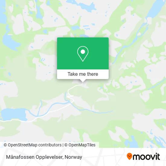 Månafossen Opplevelser map