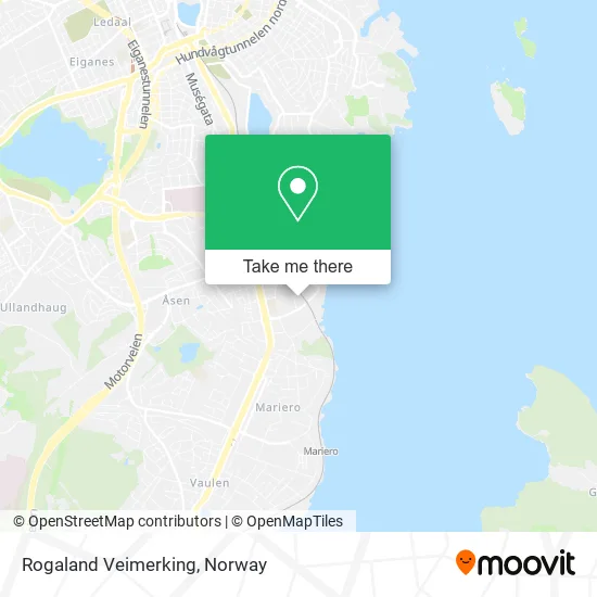 Rogaland Veimerking map