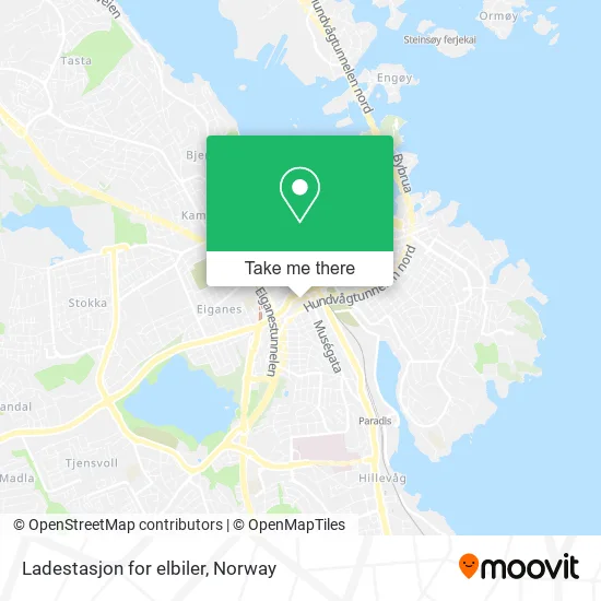 Ladestasjon for elbiler map