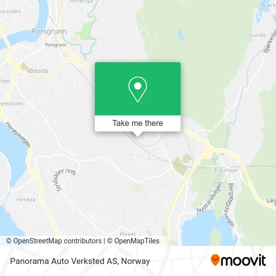 Panorama Auto Verksted AS map