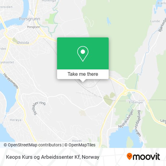 Keops Kurs og Arbeidssenter Kf map