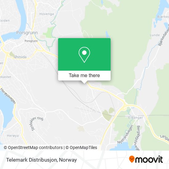 Telemark Distribusjon map