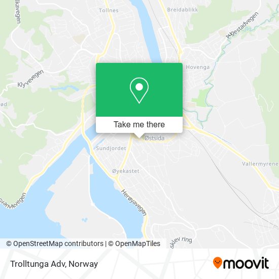 Trolltunga Adv map