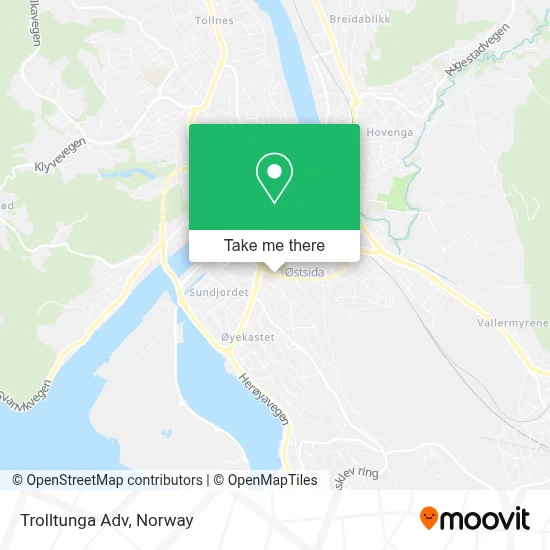 Trolltunga Adv map