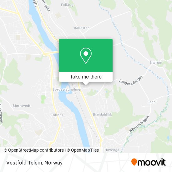 Vestfold Telem map