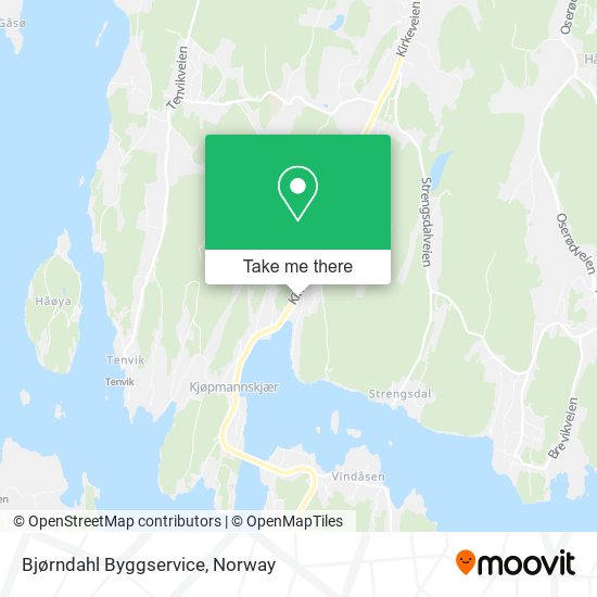 Bjørndahl Byggservice map