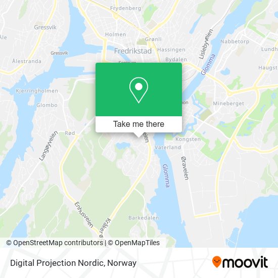 Digital Projection Nordic map