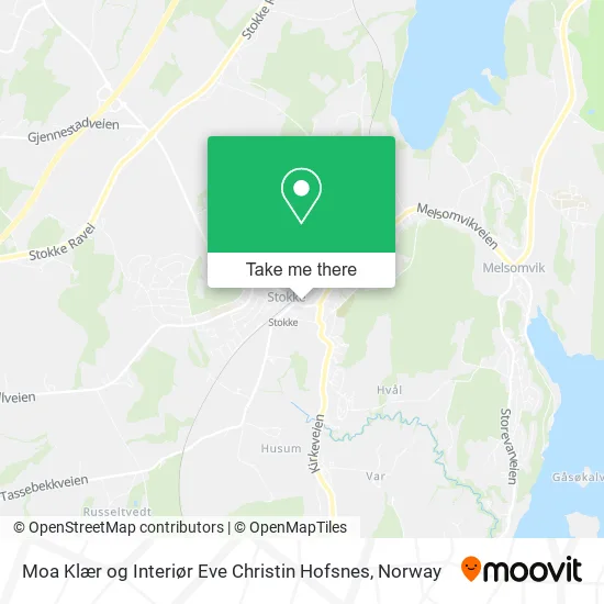 Moa Klær og Interiør Eve Christin Hofsnes map