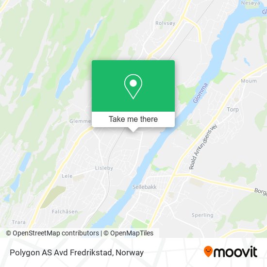 Polygon AS Avd Fredrikstad map