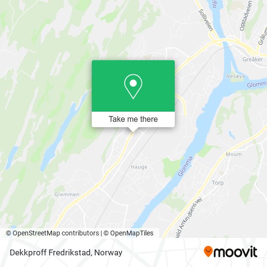 Dekkproff Fredrikstad map