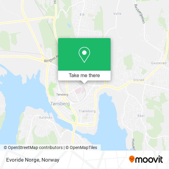 Evoride Norge map