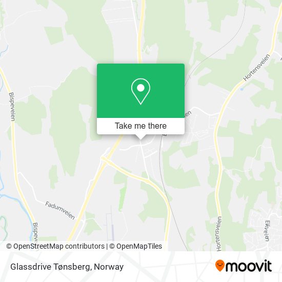 Glassdrive Tønsberg map