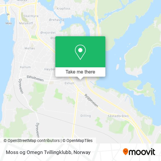 Moss og Omegn Tvillingklubb map