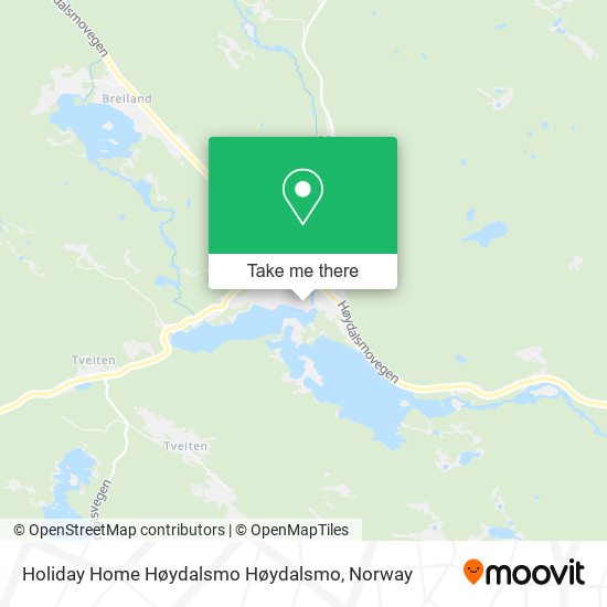 Holiday Home Høydalsmo Høydalsmo map