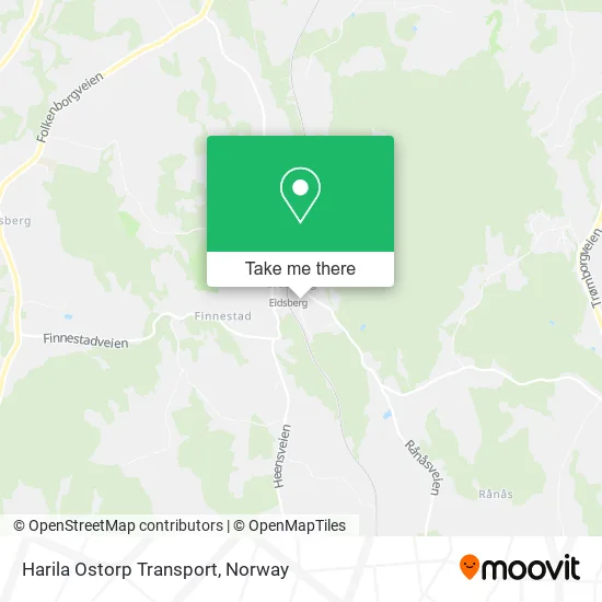 Harila Ostorp Transport map