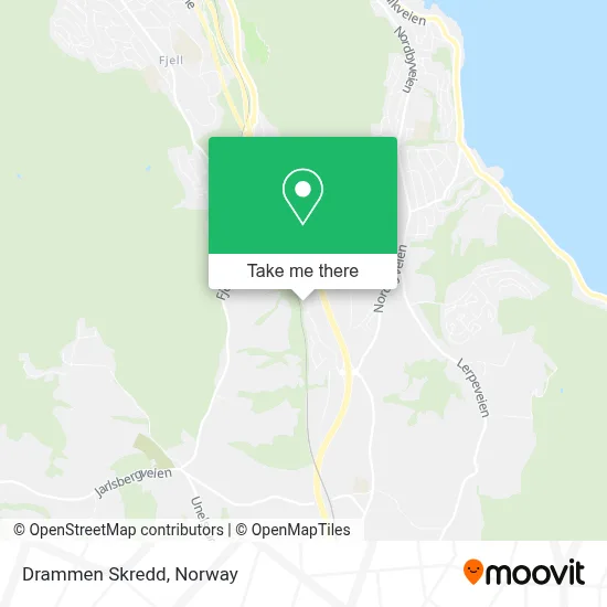 Drammen Skredd map