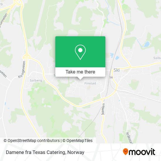 Damene fra Texas Catering map