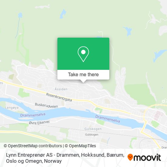 Lynn Entreprenør AS - Drammen, Hokksund, Bærum, Oslo og Omegn map